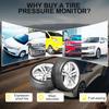 Tire Pressure Monitoring System 4 External Sensors Rotating Holder USB Solar TPMS Car Tyre Pressure Monitor Tyre Pressure Alarm