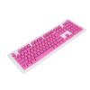 PBT Keycaps 106 kláves 2barevné vstřikování OEM výška propustnost světla vlastní keycaps pro mechanickou klávesniciRůžová