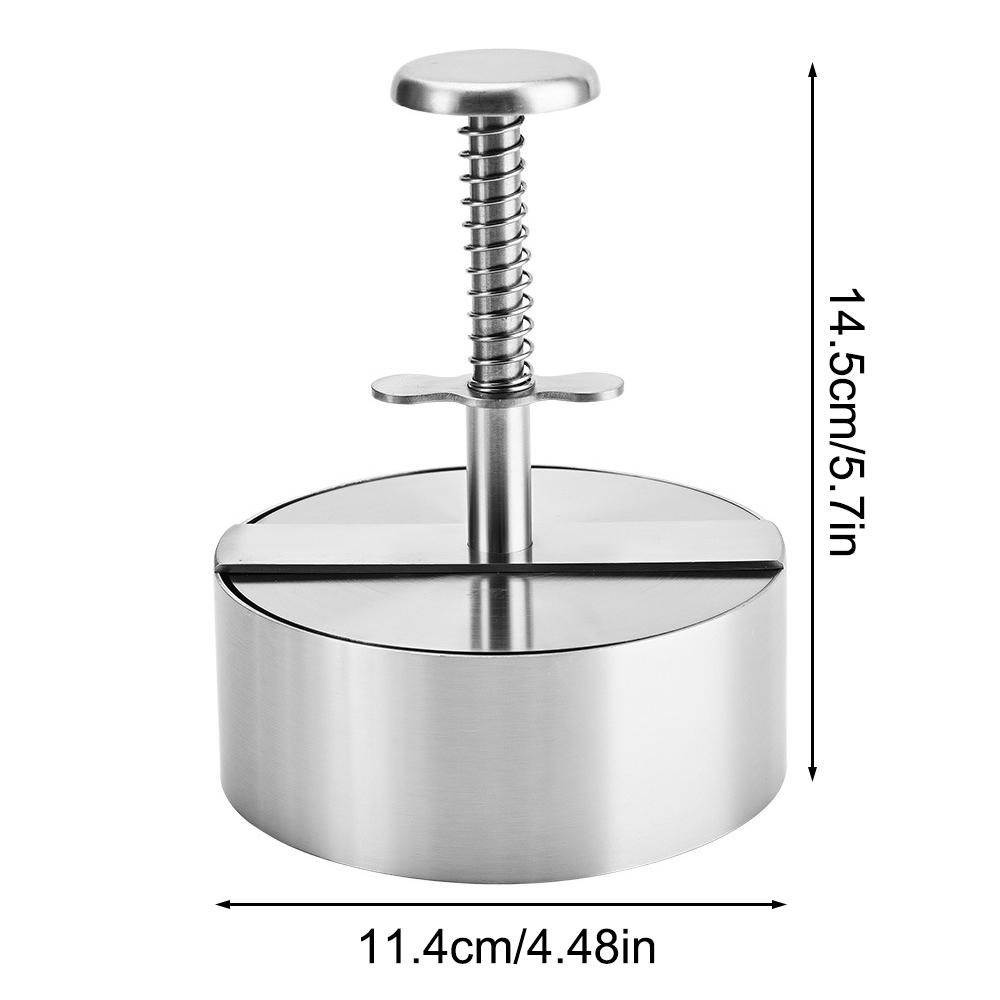 Stainless Steel Burger Press Non Stick Hamburger Patty Maker for Beef BBQ Vegetables Dishwasher Safe Kitchen Cooking Tools