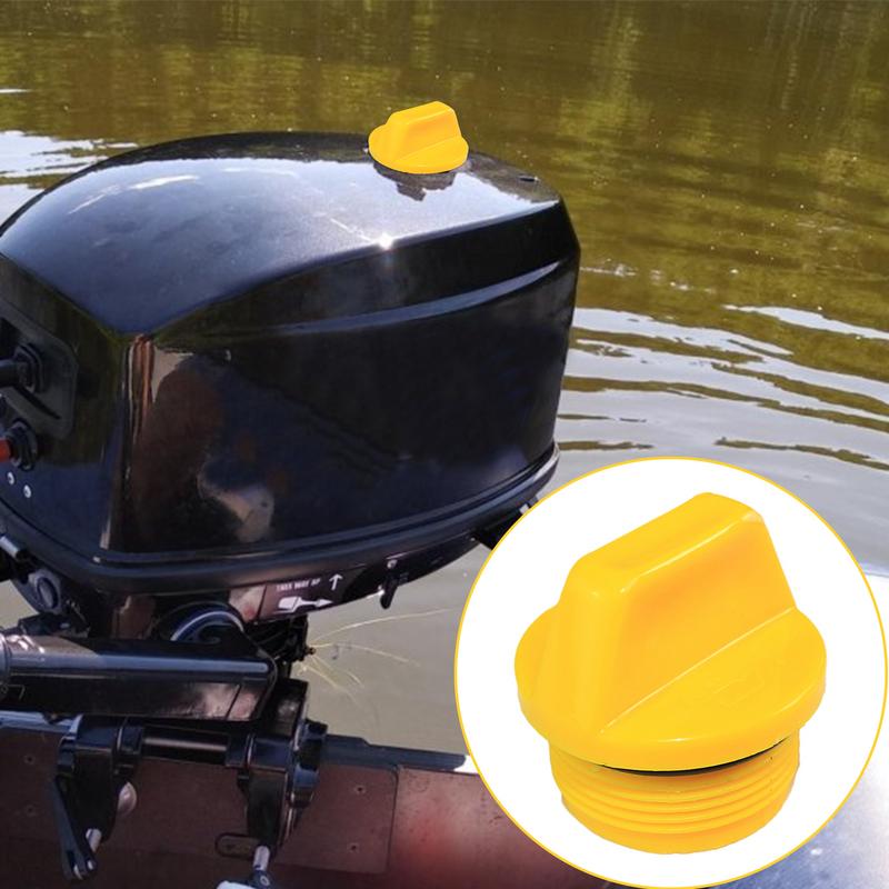 Oil Filler Cap Seal Marine Engine Oil Filter Lid Yellow Business Vehicles Oil Filler Sealing Cover Outboard Engine Sealing Parts