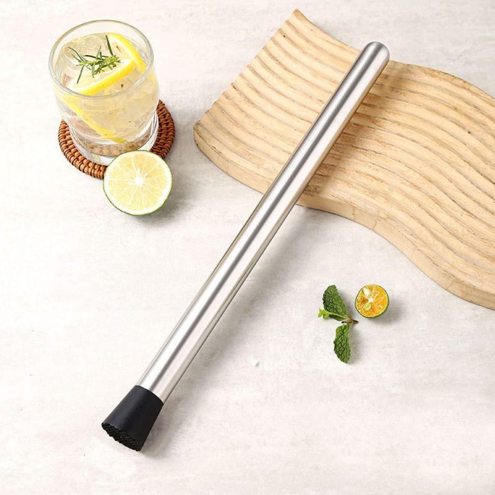 Stainless Steel Bar Muddler Long Handle Fruit Tea Pounding Stick Bar Accessories