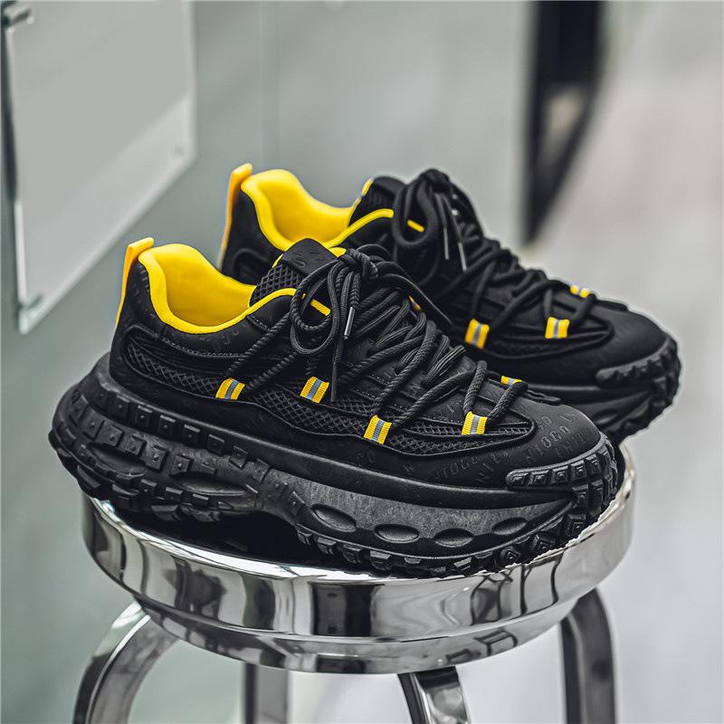 

Men s shoes are breathable in summer, new thick-soled heightening dad shoes are versatile, casual sports shoes, men s trendy shoes, mesh trend 44