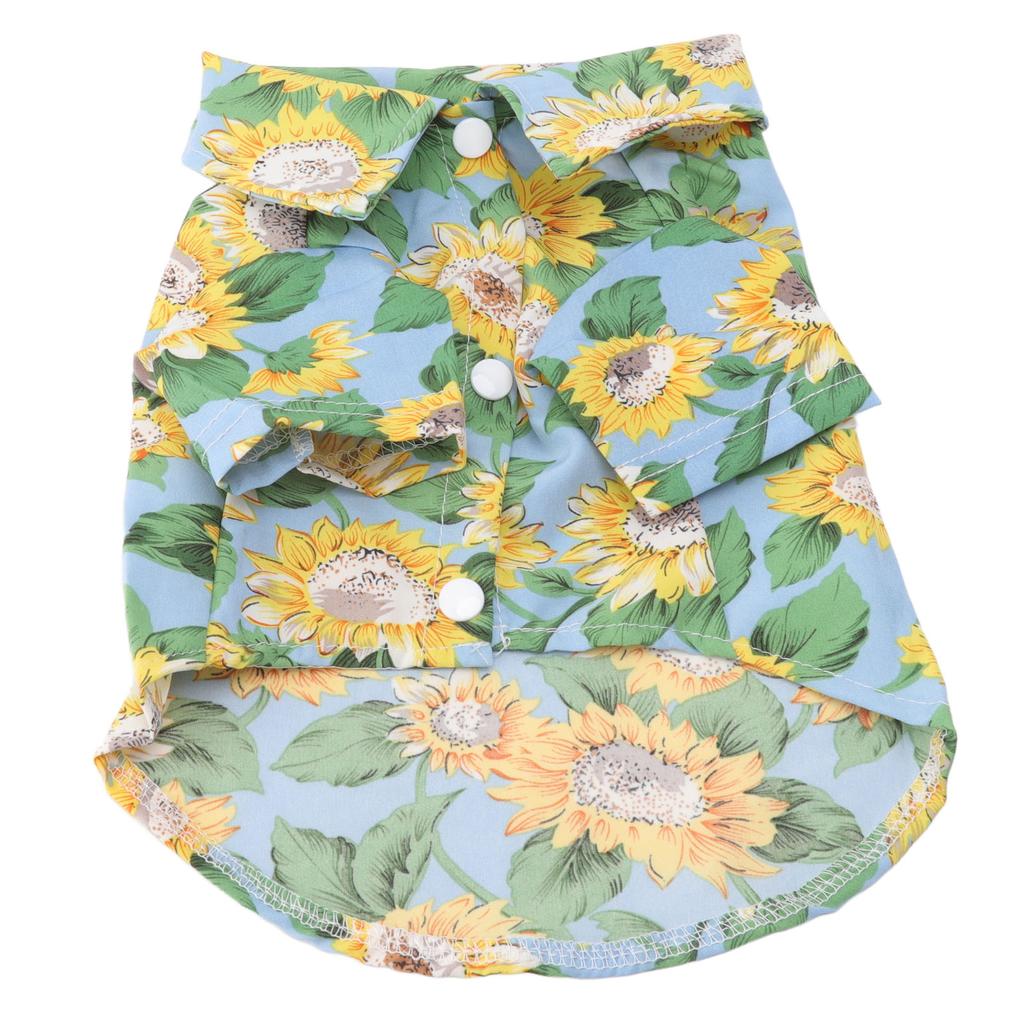 Pet T Shirts Fashionable Printing Breathable Loose Hem Sun Block Dog Summer Shirts for Pets Cats Dogs