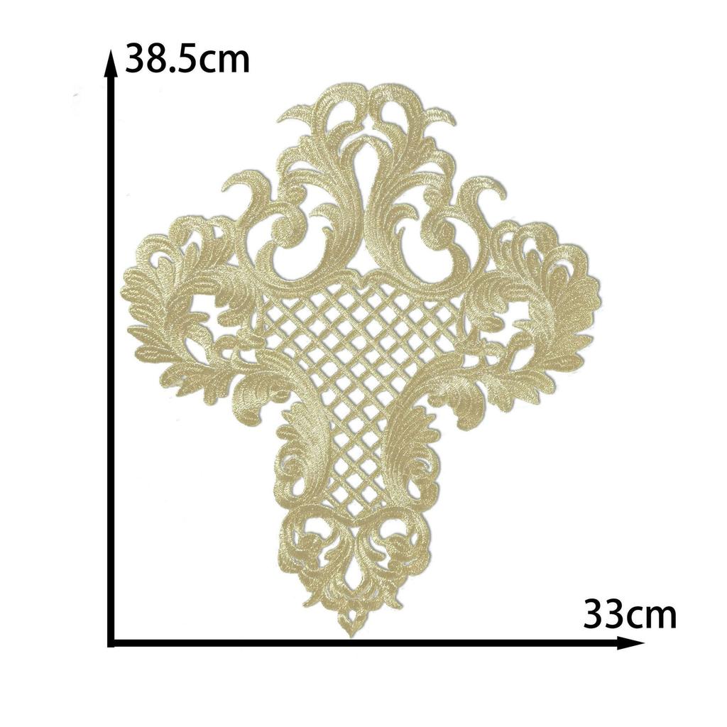 Pattern Embroidery Cloth Sticker Stage Ancient Costume Opera Decorative Dress Hot Stamping Cloth Sticker Diy Handmade Clothing Accessories