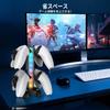 PhyiFlbey PS5 Controller Storage Charging Stand for 2 or 4 Controllers Earphone Desktop Compatible with PS5 Includes Indicator RGB Lighting USB Port
