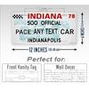Personalized Indianapolis Antique Metal Sign Decorative Plaque Home Decor