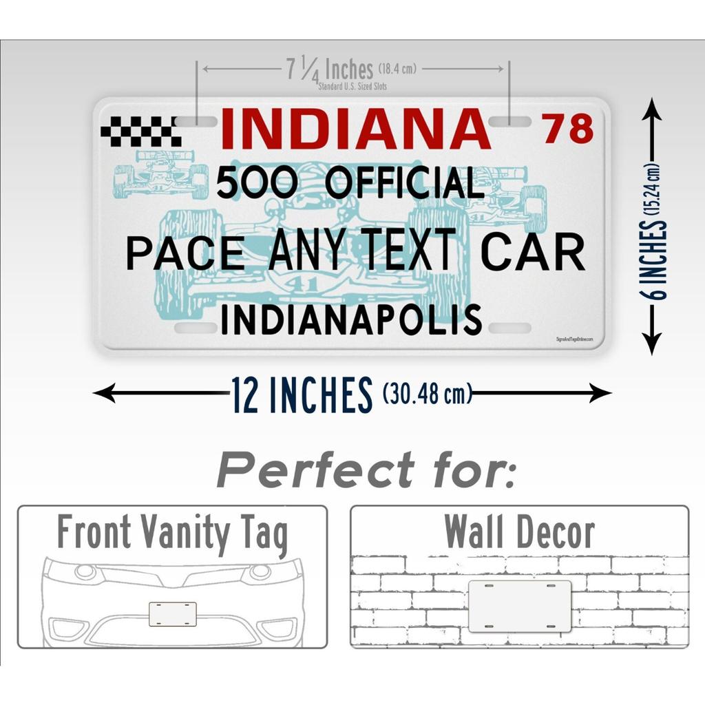 Personalized Indianapolis Antique Metal Sign Decorative Plaque Home Decor