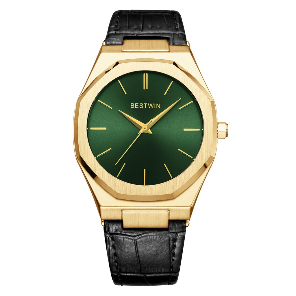 New Fashion Trendy Men's Watch with Waterproof Alloy Circular Dial for Life Business and Leisure Simple Men's Quartz Watch