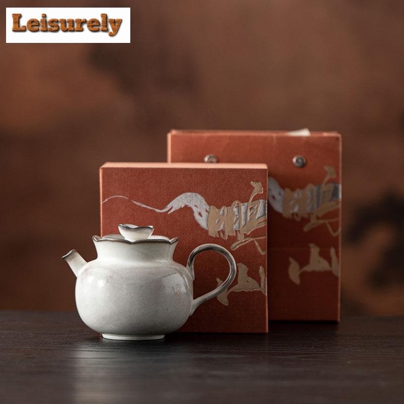 160ML Inkt Schilderen Zhiye Roosteren Bloem Mond Theepot Japanse Thee Infuser Pot Thee Zetketel Met Bolgat Cha Geschenk Ambacht