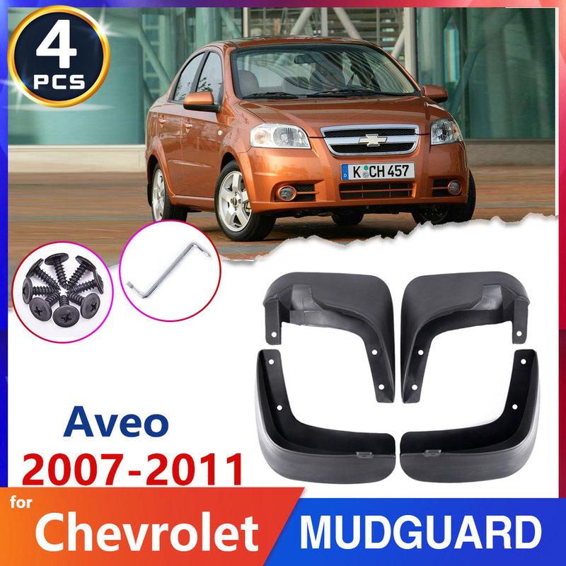 Car-Mud-Flap Tire Fender for Chevrolet Aveo Sedan Saloon T250 2007~2011 2008 2009 2010 Accessories Auto-Goods Mudflaps Mudguards