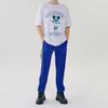 MLB x Disney Collaboration Los Angeles Dodgers Letter Stripe Mid-Rise Casual Knit Sweatpants Unisex pants Blue 31TPK2031-07U