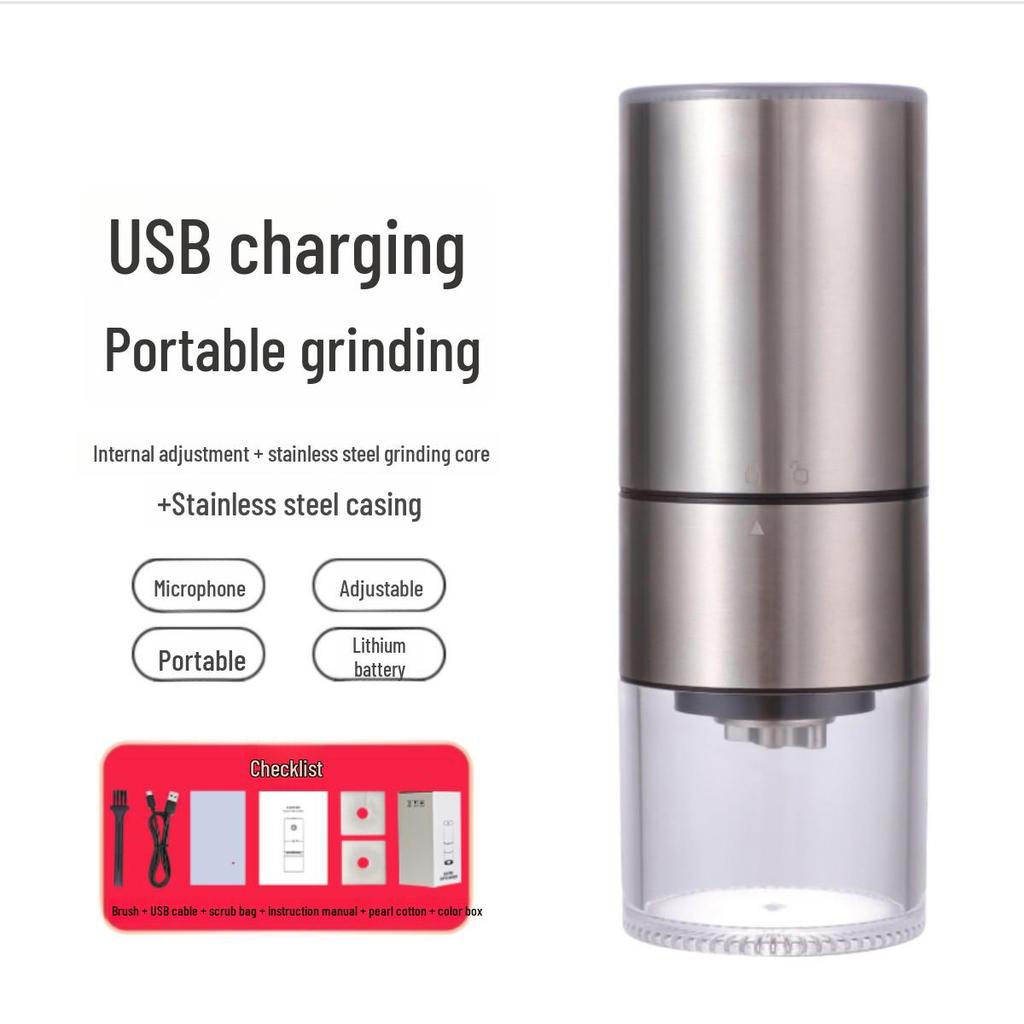 Portable Coffee Bean Grinder - USB Charging