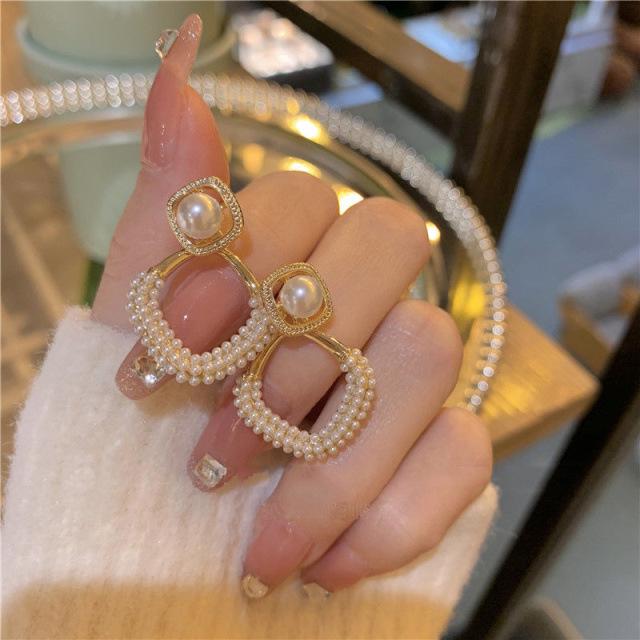 S925 Silver Needle Pearl Stud Earrings for Women