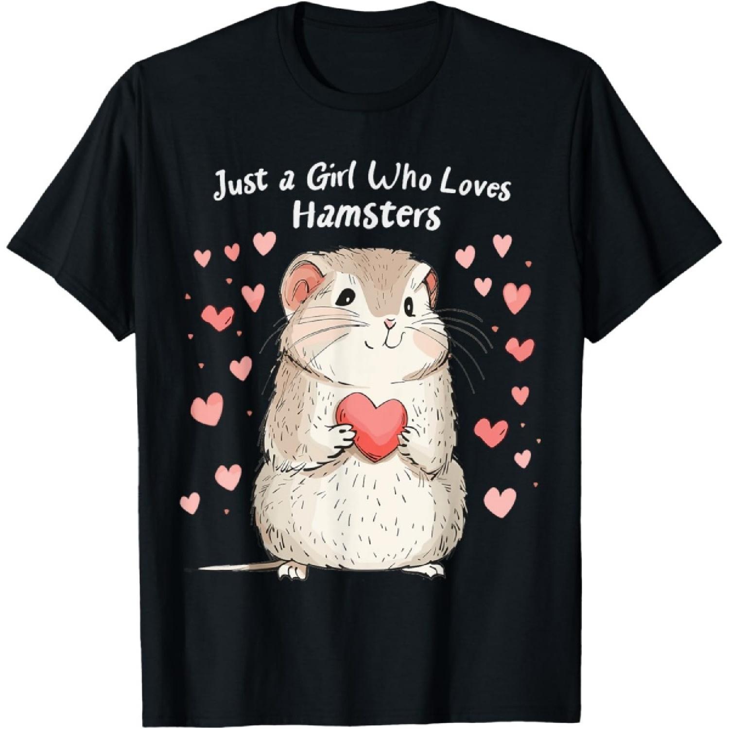 Милый Подарок для Любителей Хомяков Эта Девушка Любит Своего Хомяка Футболка S