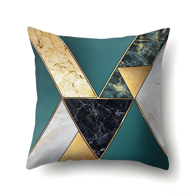 Geometric Simple Marble Print Pattern Cushion Cover Pillowcase Home Living Room Sofa Decorative Pillowcase