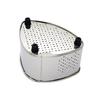 Takagi Antibacterial Stainless Steel Triangular Drainer, Standard Size, Silver, Sink Trash Bin, Slime-Resistant, Rubber-Based Feet, Sink, Kitchen, Mad