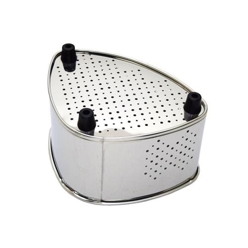 Takagi Antibacterial Stainless Steel Triangular Drainer, Standard Size, Silver, Sink Trash Bin, Slime-Resistant, Rubber-Based Feet, Sink, Kitchen, Mad