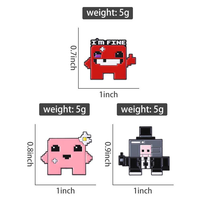 Hüpfspiel Emaille-Pins Custom I'M FINE Broschen Anstecknadeln Kleidung Lustiger Schmuck Geschenk für Kinder Freunde