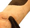 Dog Plush Toy Unisex PP Cotton Comfortable Cotton Wool Cute Long Pillow for Home Brown 60cm/23.6in