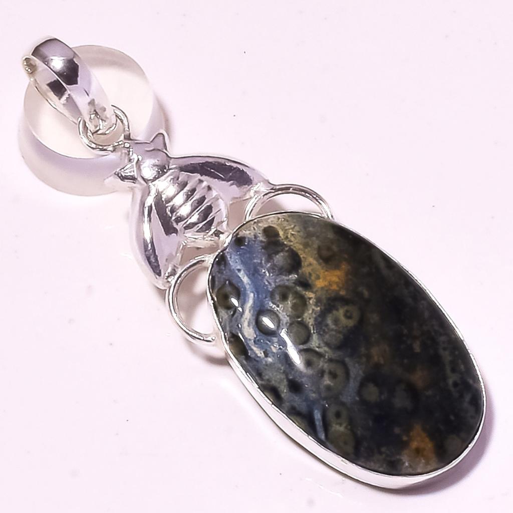 Star Galaxy Gemstone Handmade Ethnic Christmas Gift Jewelry Pendant 2.1" B3v69
