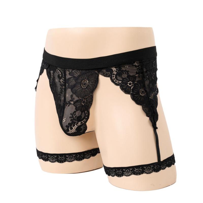 Hot Men's Sexy Underwear Lace Hollow Elastic Men's Elastic Panties