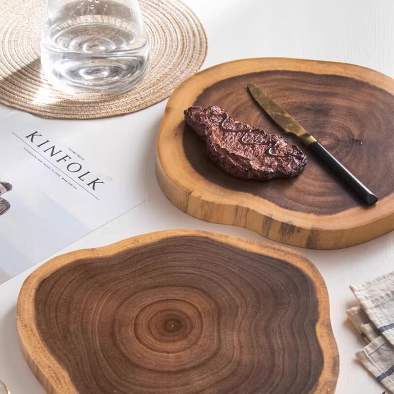 Acacia Wood Irregular Tree Stump Cutting Board