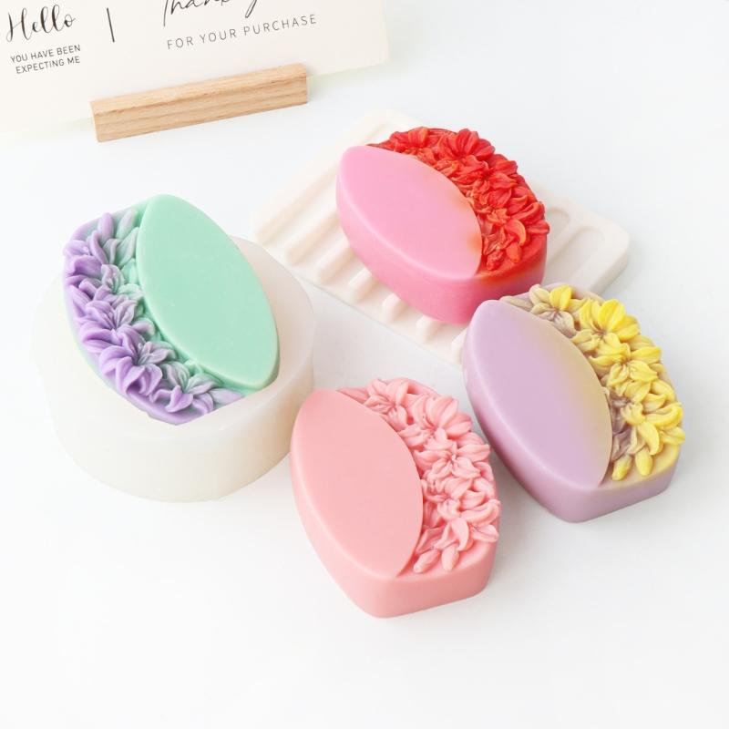 Soap Mould Resin Casting Molds DIY 3D Silicone Mould Cylinder Cake Mold Silicone Mold Handicrafts for Candle Soap Making