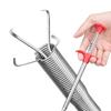 Manual Pinch Cleaner Four Jaw Claw Flexible Gripping Plunger Telescopic Bathroom Drain Tool Sewer Pipe Opener Toilet Unblocker