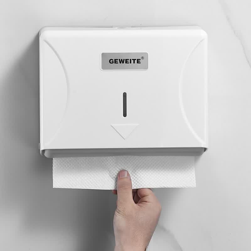 Classic White No-Drill Wall-Mounted Tissue Dispenser