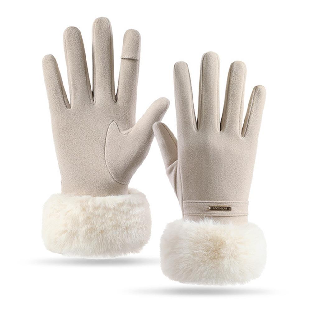 Waterproof Cold-proof Gloves Windproof Touch Screen Gloves Cute Winter Warm Gloves Cold Weather