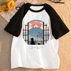 T-shirts Style Japonais Fleur avec Chat Manga Enfants T-shirt Enfant Garçons Filles Été Printemps Haut Décontracté Tee