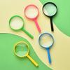 Foreign Trade 60mm Handheld Plastic Children's Color Educational Science Magnifying Glass Toy