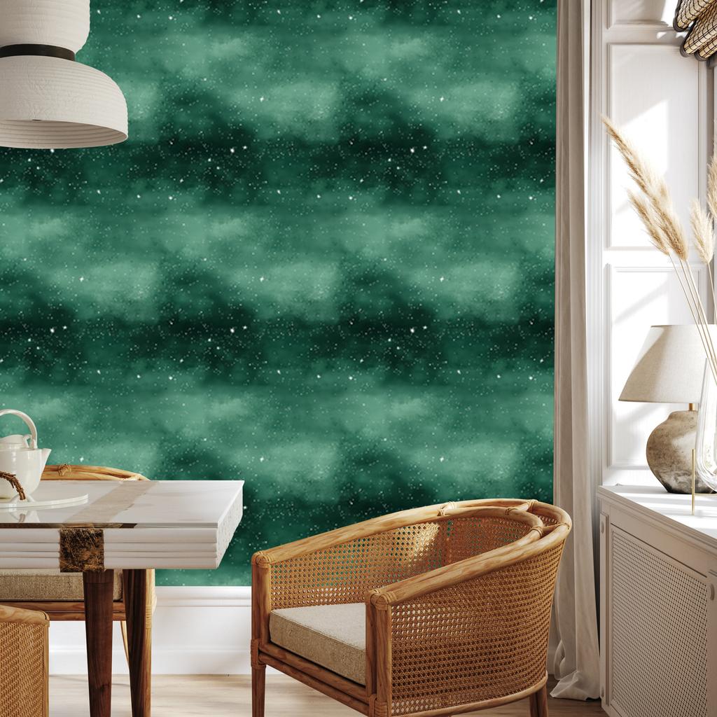 Watercolor Galaxy Sea Wallpaper, Sea Center 50x1000