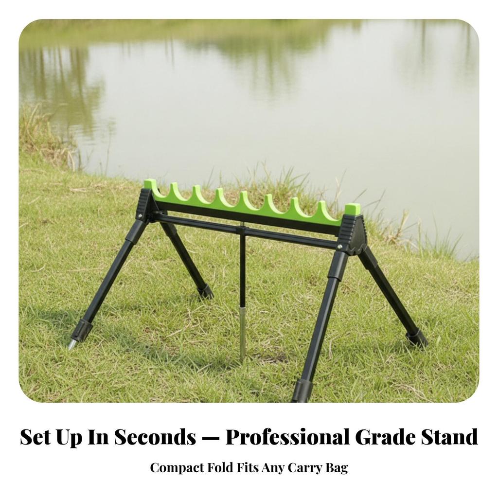 Multi-Rod Fishing Stand Adjustable Gear Foldable for Anglers