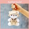 Bear In The Clothes Plush Toy With Hanging Loop Girls Gift School Bag Accessory
