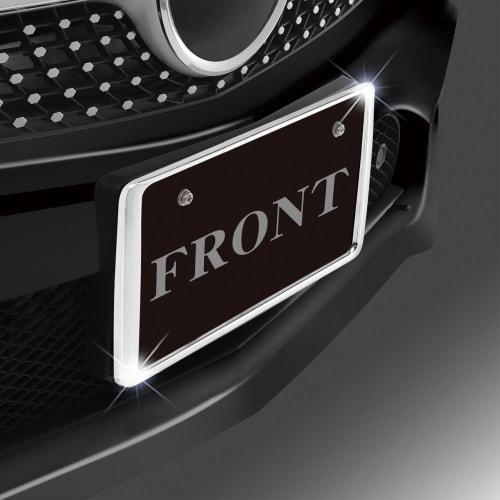 SEIWA Exterior Car Supplies License Plate Frame Chrome (Metal) 1 Piece K415
