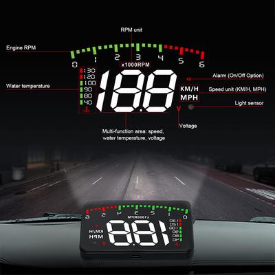 A900 Car Speedometer Digital OBD Windshield Projector OBD2 Head Up Display Tachometer Water Temperature Voltmeter Monitor