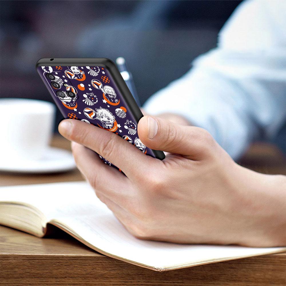 Hülle für Samsung Galaxy A52 A12 A51 A32 A71 A21s A22 A11 A02s A03 A23 A13 A53 A41 A31 A72, weiche Telefonabdeckung, Haikyu!! Anime-Fundament