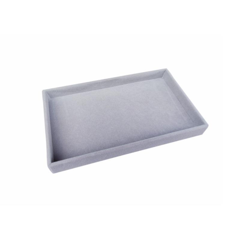 Jewelry Tray Jewelry Display Tray Gray Flannel Stud Earrings Display Dust Storage Props Drawer Jewelry Storage Box