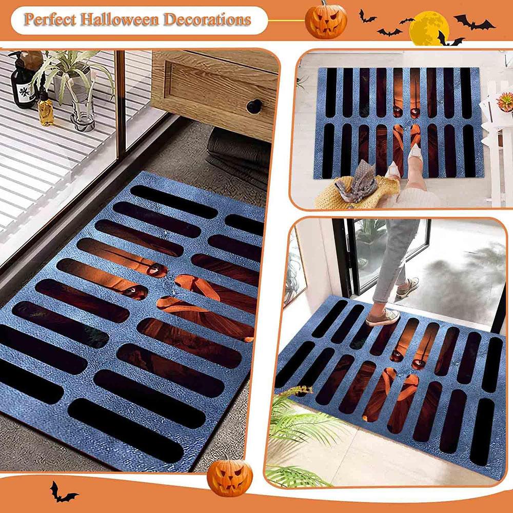 1Pcs New 3D Floor Mat For Halloween Bathmats Horror Floor Carpet Clown 40cm*60cm