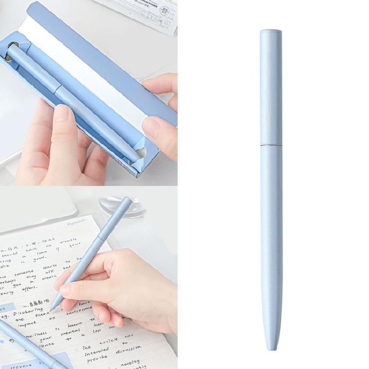 Sleek Office Grade Rotating Ballpoint Pen 0.5mm Metal Barrels Nighttime Utility
