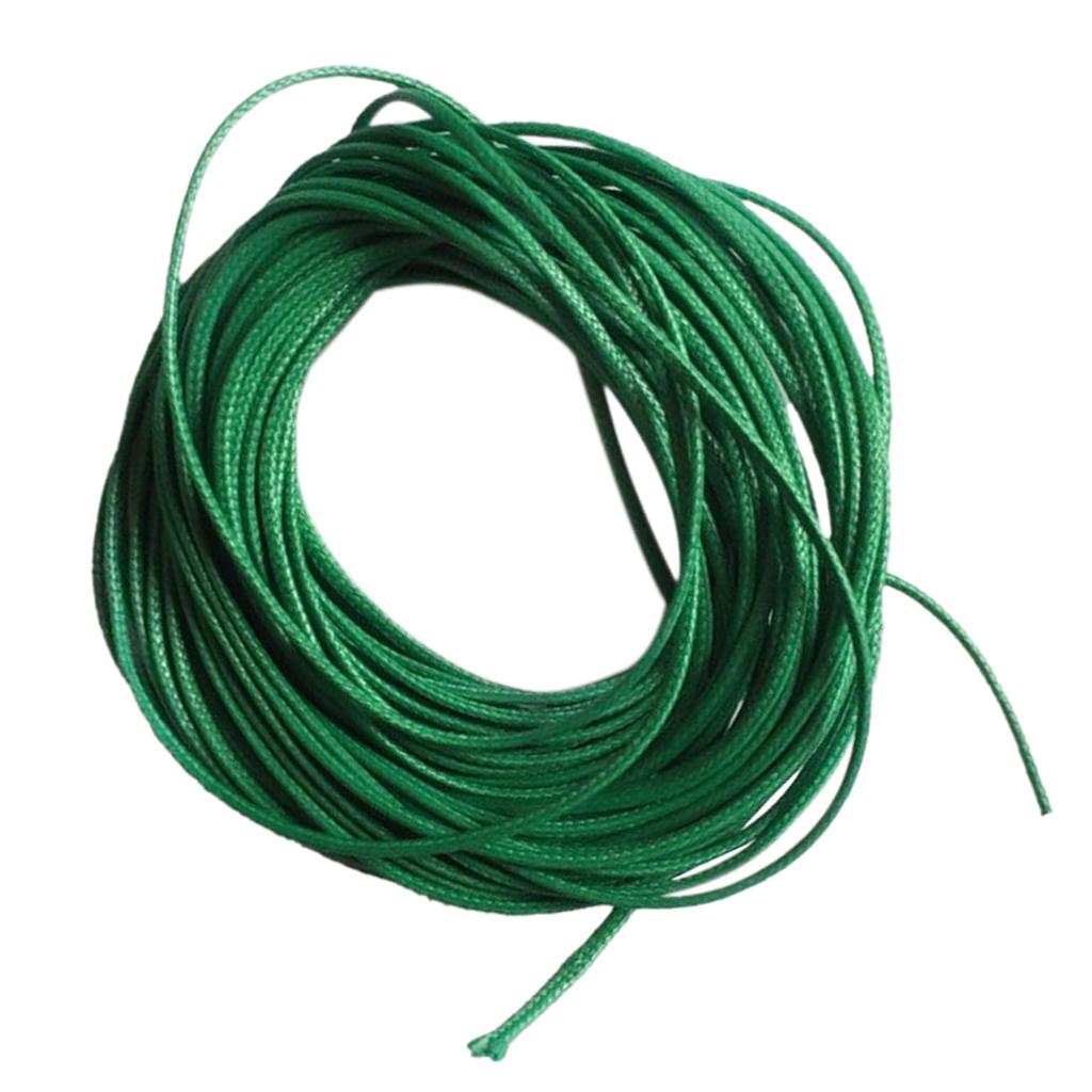 10M Wax Nylon String Rope For DIY Bracelet Neckace Making 1mm Green