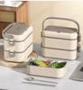 Large Capacity 304Stainless Steel Multi-layer Lunch Box-Microwave-Safe,Leakproof Bento Box with Multi-Compartment,Food Container