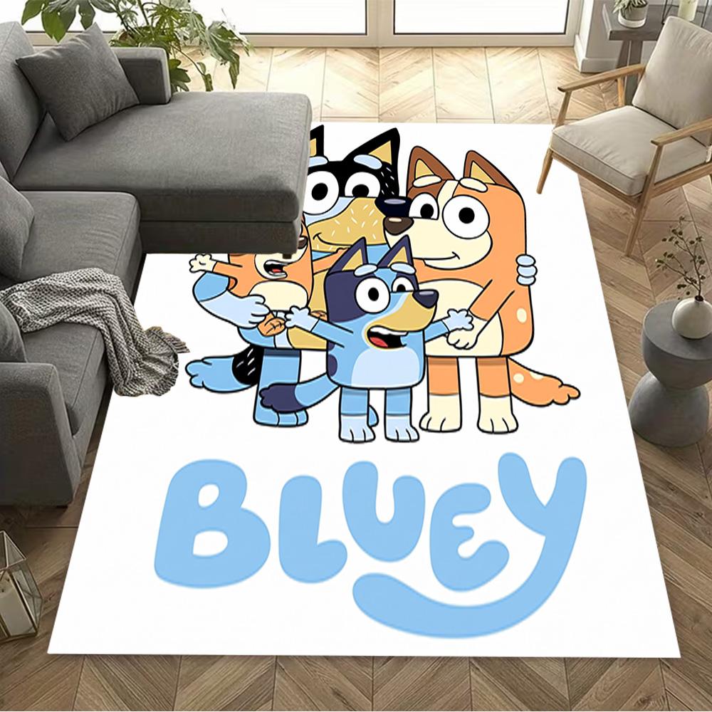 Bluey Friends Adventure Floor Mat Perfect for Kitchen Dining Room Entryway Foyer Anti-slip Rug Office home decor Perfect Gift for Women/Men