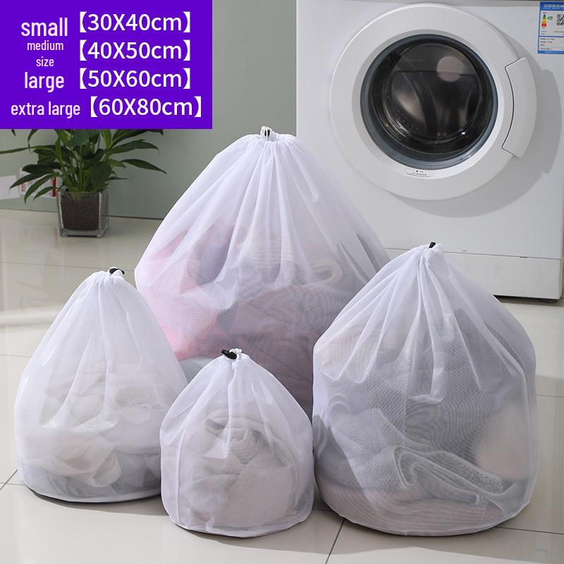 

Large Drawstring Coarse Mesh Laundry Bag for Lingerie and Delicates in Washing Machines Small (30*40cm)