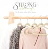 Beige Velvet Hangers 10 Pack, Non Slip Clothes Felt Hanger Heavy Duty for Coat, Premium Slim Space Saving Suit Hangers for Close