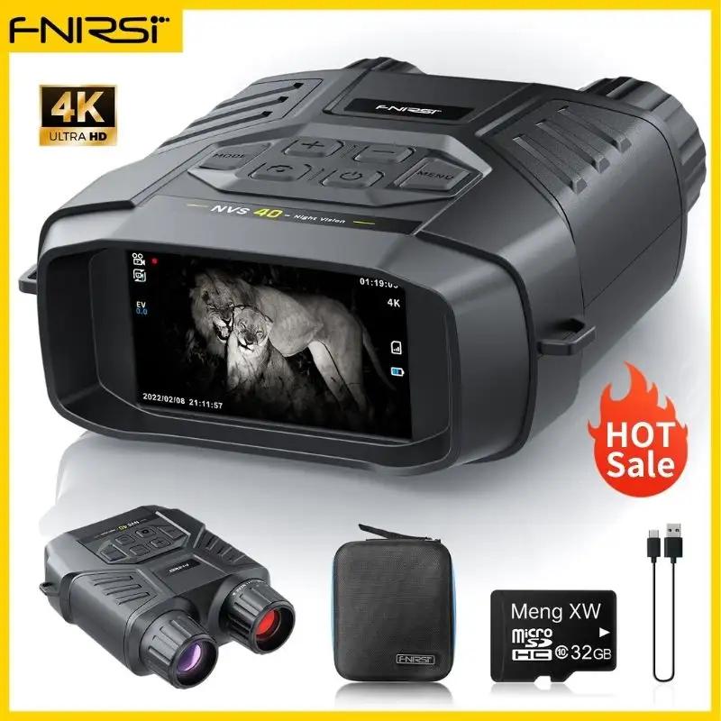 

FNIRSI NVS-40 4K HD Монокуляр нічного бачення Інфрачервоний 6-кратний цифровий зум 300-метровий мисливський телескоп На відкритому повітрі День Ніч Подвійне використання чорний