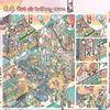 PET Miniature Landscape Sticker DIY Miniature Scene Collage Creative Cabin Scene Sticker