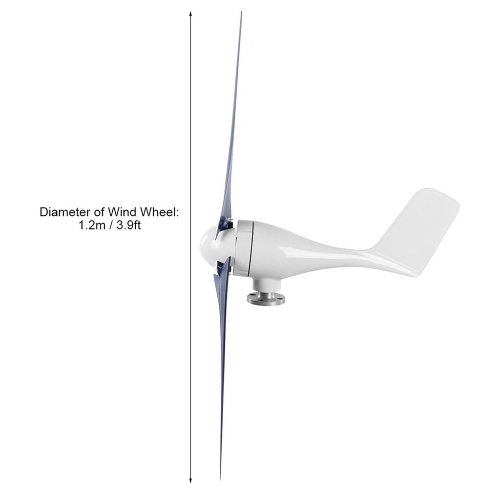 100W Wind Turbines Generator Kit 3 Blade Aerogenerator with Controller Accessory