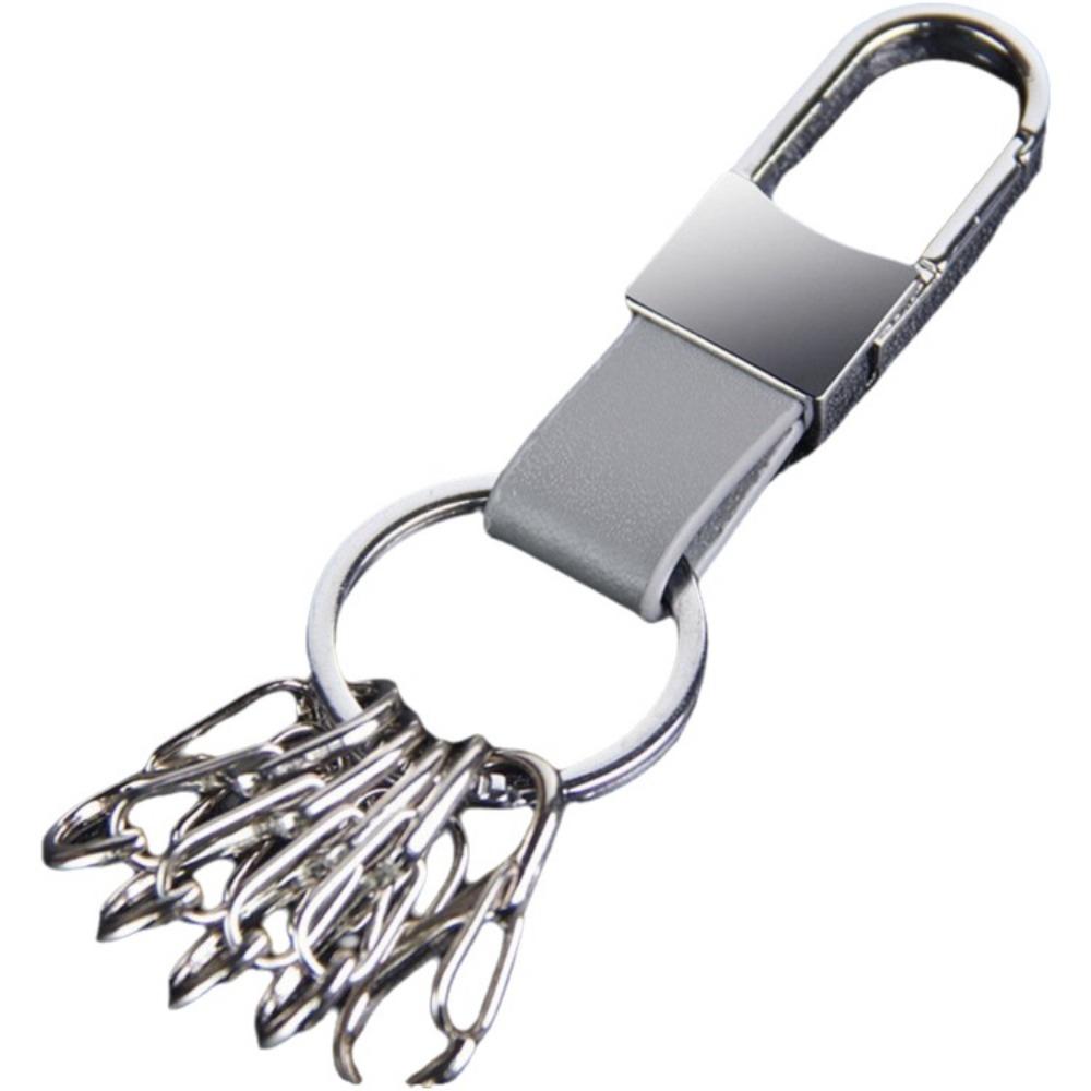 Minimalist Men's  Leather Car Key Ring Durable Car Key Holder Waist Hanging Key Chain  Party Gift